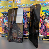 Mobiele Privacy Gehard Glas 2.5D Anti-spionage Schermbeschermer voor iPhone 14 Pro Max 15 Plus 13 12 11 16 Panda Glas