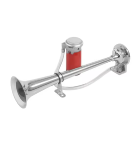 <span class=keywords><strong>แตร</strong></span>ลมไฟฟ้าโครเมียมสำหรับรถบรรทุก 24V 680Hz 450มม. 115dB ผลิตจากสังกะสี+อลูมิเนียม <span class=keywords><strong>แตร</strong></span>ลม 115dB 450มม. <span class=keywords><strong>12V</strong></span>/24V <span class=keywords><strong>แตร</strong></span>รถบรรทุกคุณภาพสูง - Product Image 1