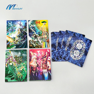Emballage Logo du jeu de tarot français en bleu imprimé en usine avec guide d'activités Emballage personnalisé Taille personnalisable - Product Image 2