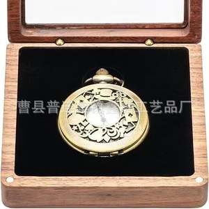 Caja para monedas de madera de nogal con tapa acrílica para monedas conmemorativas, 10x10 cm, capacidad 1,3 L, organizador de joyas, estuche de almacenamiento - Product Image 5