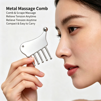 Outil Gua Sha en acier inoxydable, masseur facial anti-âge, pierre Gua Sha pour le corps, outils de lifting facial Gua Sha