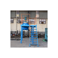 Chauffage Plus une cuve de réacteur à double enveloppe de chauffage à l'huile thermique avec réacteur à double enveloppe en verre de refroidissement