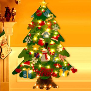 <span class=keywords><strong>Albero</strong></span> <span class=keywords><strong>di</strong></span> <span class=keywords><strong>Natale</strong></span> da Parete Fai-da-Te in Tessuto Non Tessuto Ecologico con 32 Ornamenti e Luci LED a Filo, Decorazione Natalizia <span class=keywords><strong>per</strong></span> <span class=keywords><strong>Bambini</strong></span> - Product Image 6