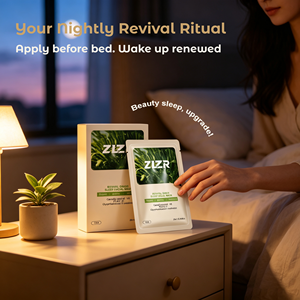 Mascarilla Facial Nocturna Revitalizante ZLZR OEM ODM Revival Grass 25ml de un Solo Uso, Hidratante, Reparadora y Calmante - Product Image 5