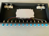 Boîte de bornes de raccordement Fiber optique FTTH ODF 1U, support mural SC LC, 12 24 48 72 96 144 Core, 4 8 ports, cadre de Distribution pour panneau