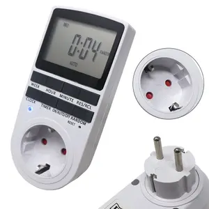 7 Days Weekly Programmable Wall Plug-in Digital Plug Time Switch Sockets With Good Quality