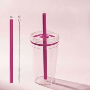 Vaso de Tritán con Tapa y Pajita, Estilo Americano, con Degradado Multicolor, para Café Frío - Product Image 6