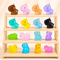 Figurines de Capybara Miniatures en Résine Phosphorescentes en Gros, Couleurs Assorties pour Micro-Paysages, Jardins Féeriques, Décoration de Bureau, Projets DIY