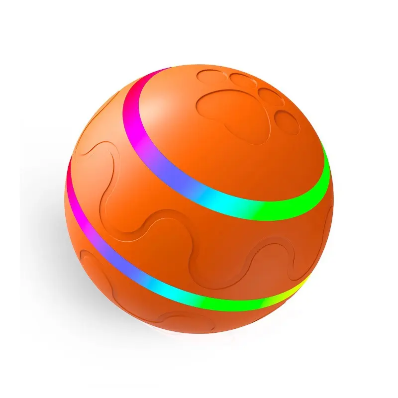 Haustierspielzeug-Ball mit Fernbedienung für Hundemotion aktiviertes intelligentes Led-Licht USB wiederaufladbares interaktives Hundeball-Spielzeug