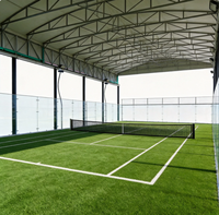 Auvent rétractable pour terrain de padel, couverture imperméable pour terrain de tennis extérieur/intérieur, structure sportive
