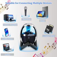 Altavoz Magnético Inalámbrico Antigravedad con Woofer de 10W, Reproductor de Audio para Computadora y Cine en Casa con LED RGB