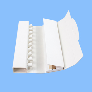 Filtre à cigarettes jetable en verre, filtre en papier à charbon actif, boîte de rangement rectangulaire de style simple, logo personnalisé - Product Image 3