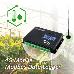 Capteur d'humidité et de température sans fil 4G Modbus pour serre, surveillance des fruits et légumes, application, alarme haute température, accès à distance - Product Image 1