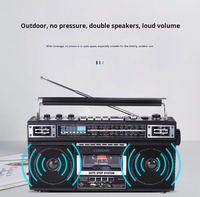 Radio magnétophone portable 919 quatre bandes pour étudiants avec FM 80-108 MHz, puissance de sortie 10-30 W, lecteur USB, carte SD et écran numérique