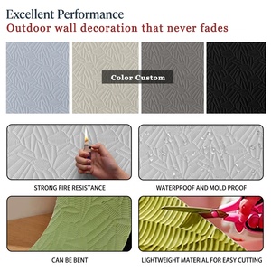 Decoración <span class=keywords><strong>de</strong></span> Pared <span class=keywords><strong>de</strong></span> Piedra Flexible con Diseño <span class=keywords><strong>de</strong></span> Hoja <span class=keywords><strong>de</strong></span> Plátano, Aislamiento Acústico, Práctico para Paredes <span class=keywords><strong>de</strong></span> Hostales y Diseño <span class=keywords><strong>de</strong></span> Paredes Curvas - Product Image 2