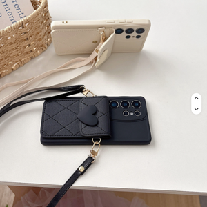 Elegante funda de teléfono Cardbag con cordón cruzado completo con Samsung Galaxy A72 A71 A56 A55 <span class=keywords><strong>Serie</strong></span> Mobile Cover - Product Image 3