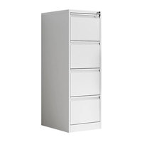 Meuble en fer bon marché moderne rangement en acier classeur vertical à 4 tiroirs en métal classeur avec serrure barre de classeur de bureau