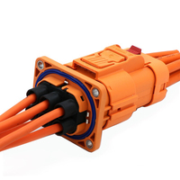Connecteur haute tension 45A 4 positions 4P pour véhicules électriques à énergie nouvelle, câble d'alimentation EV HVIL, assemblage de câbles de batterie