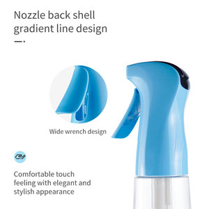 Refillable Recyclable 200ml 300ml Eco-Friendly Fine <b>Mist</b> Continuous Spray PET <b>Bottle</b> for Home Cleaning Salon & Hair Treatment - Product Image 4