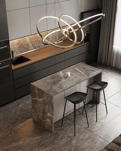 Juego completo de lujo para restaurante, hotel, apartamento, villa, moderno, personalizado, ecológico, de piedra, con bisagras de cierre suave, venta directa de fabricante - Product Image 6