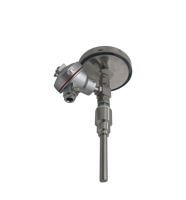 Bimetal Thermometer with 4-20mA Output signal Thermocouple Transmitter