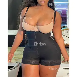 Curvy Faja Control alto Tummy Tuck Cremallera Bodyshaper Faja de control de abdomen completo Faja de alta compresión Moldeador de cuerpo sin tirantes con cremallera