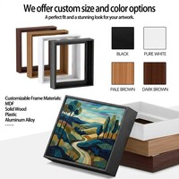 Homco - Art mural sur toile encadrée personnalisée - Impression 16x20 24x36 pouces - Peinture - Cadre en bois ou en aluminium - Décoration de salon - HKX-7