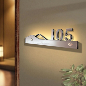 2025 New DSYMBOL Factory Modern Design Logo Door Panel Office Hotel Apartment <strong>Name</strong> and Number Plate Customization Smart Bell - Product Image 5