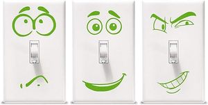 Trẻ Em Chuyển Đổi Ánh Sáng Sticker Vui Khuôn Mặt Chuyển Đổi Ánh Sáng Bìa Chuyển Đổi Ánh Sáng Sticker Cho Cô Gái Sinh Viên Ký Túc Xá Tường Trang Trí - Product Image 3