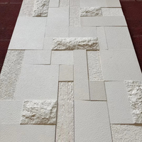 Panel Dinding Marmer Berlapis UV Modern Calacatta Putih, Lembaran Batu Buatan untuk Dinding Latar Ruang Tamu