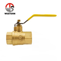 Válvula de bola de gas GLP de latón de paso completo DN 50 CW617 UL 600 WOG con quemador homologado, precio competitivo