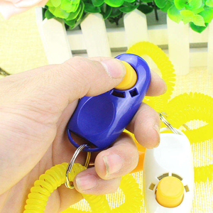 Factory Wholesale Universal Animal Pet <b>Dog</b> Training Clicker with Wrist Bands Strap - Product Image 2