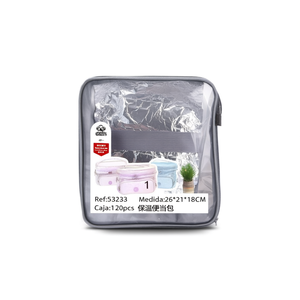 Borsa termica per bento 26x21x18 cm con rivestimento per la conservazione degli alimenti - Product Image 2