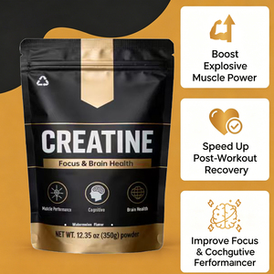 Créatine Monohydrate en Poudre Saveur Pastèque 350g pour la Concentration Cognitive et le Soutien de la Santé Cérébrale Marque Blanche Bien-être Masculin - Product Image 2