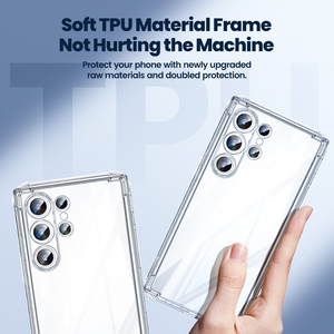 Funda Protectora Anti-Caídas Toocki con Airbag, Marco de TPU Suave Transparente, Ajuste 1:1, Protección de Lente, Anti-Amarilleo para <span class=keywords><strong>Samsung</strong></span> <span class=keywords><strong>S21</strong></span>-24 A53-54 - Product Image 6