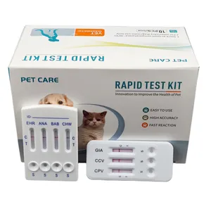 Veterinär Haustierpflege CPV CDV ag, Vet Parvo Virus Distemper, Kanin CDV Parvovirus Schnelltestkit für Hunde