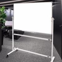 Tableau blanc 90*150cm, chevalet simple face, petit tableau noir portable, effaçable, tableau noir magnétique vertical, idéal pour une utilisation au bureau