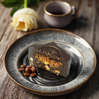 Usine en gros personnalisé de haute qualité fait à la main croustillant Dubai pistache bloc indépendant chocolat et chocolat aux noisettes