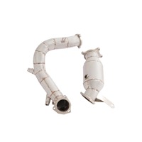 Konverter Katalisasi Berinsulasi Baja Tahan Karat Downpipe Pipa Depan Gpf untuk Audi A4 A6 A7 Q5 2.0T B9.5 2022- Tebal 1.5mm Garansi 1 Tahun