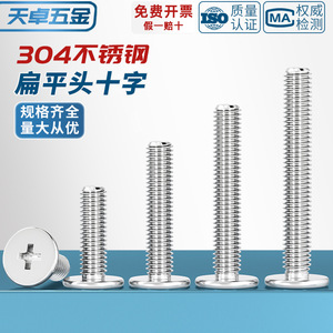 Stainless Steel Phillips <b>Flat</b> Head <b>Screws</b> M2 To M5 Metric Grade A Level 4.8 For Furniture And Hardware - Product Image 2