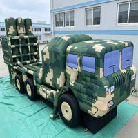 Modèle gonflable de canons et munitions de chasseur d'avions JUNAO, en PVC haute simulation, écologique, sur mesure, pour 10 personnes