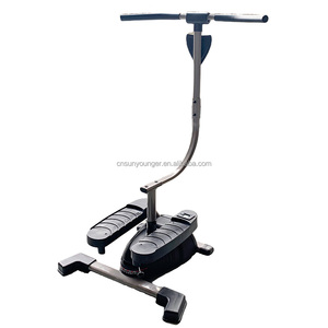 <span class=keywords><strong>Mini</strong></span> <span class=keywords><strong>stepper</strong></span> compact avec bandes de résistance pour exercices sous le bureau - <span class=keywords><strong>Twister</strong></span> ajustable avec barre de poignée pour cardio et torsions - Product Image 5