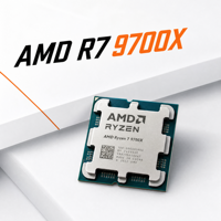 Processeur AMD Ryzen 7 9700X AM5 Zen5 8 cœurs 16 threads 3,8 GHz de base 5,5 GHz en boost DDR5 pour ordinateur de bureau et jeux, en stock