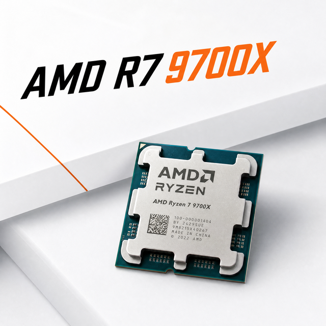 AMD Ryzen 7 9700X AM5 CPU Zen5 8 Cores 16 Threads 3.8GHz Base 5.5GHz Boost DDR5 Desktop Processor Desktop Gaming in Stock