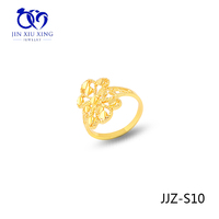 JXX JJZ-S10 Alliance de mariage creuse asymétrique en or, bijoux rétro, bague simple pour homme, alliance de mariage