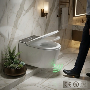 <span class=keywords><strong>WC</strong></span> intelligent mural certifié CE avec chauffage instantané, bidet intégré, ouverture automatique et télécommande, <span class=keywords><strong>WC</strong></span> siphonique intelligent - Product Image 1