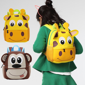 Borsa da scuola in Neoprene di grande capacità con Logo personalizzato stampa digitale modello animale carino progettato per bambini e ragazzi - Product Image 2