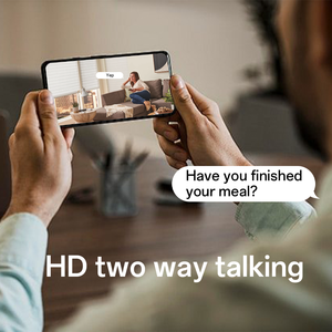 Caméra de sécurité Wi-Fi Tiandy 2MP, vision nocturne couleur, détection humaine, lumière d'avertissement rouge et bleue, audio bidirectionnel pour la maison - Product Image 4