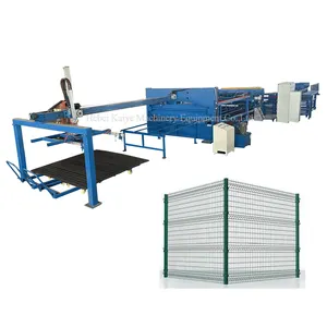 Pneumatic automatic 3-6mm 3D fence mesh panel welding wire mesh making machine for building