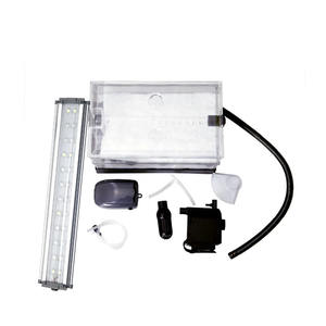 Réservoir d'<span class=keywords><strong>aquarium</strong></span> en acrylique complet, 360 cylindres, garniture en acier inoxydable, 55 Gallons de long - Product Image 3